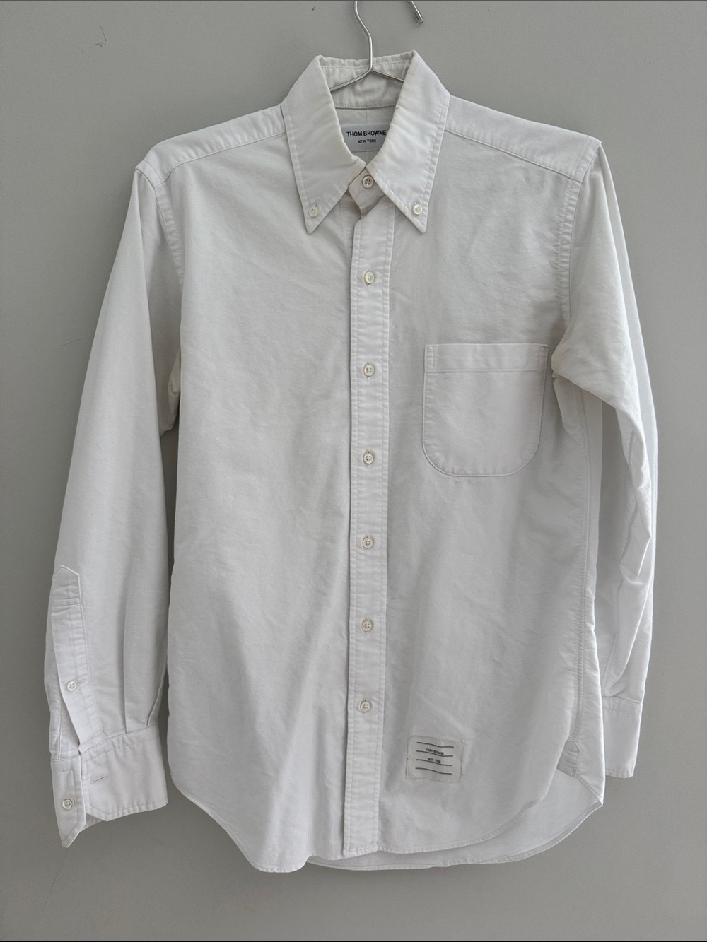 Thom Browne size 1 very used Classic White Button-Down Shirt